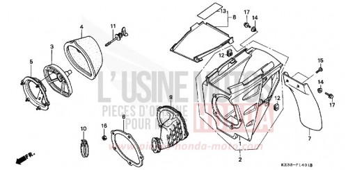 AIR CLEANER CR250RT de 1996